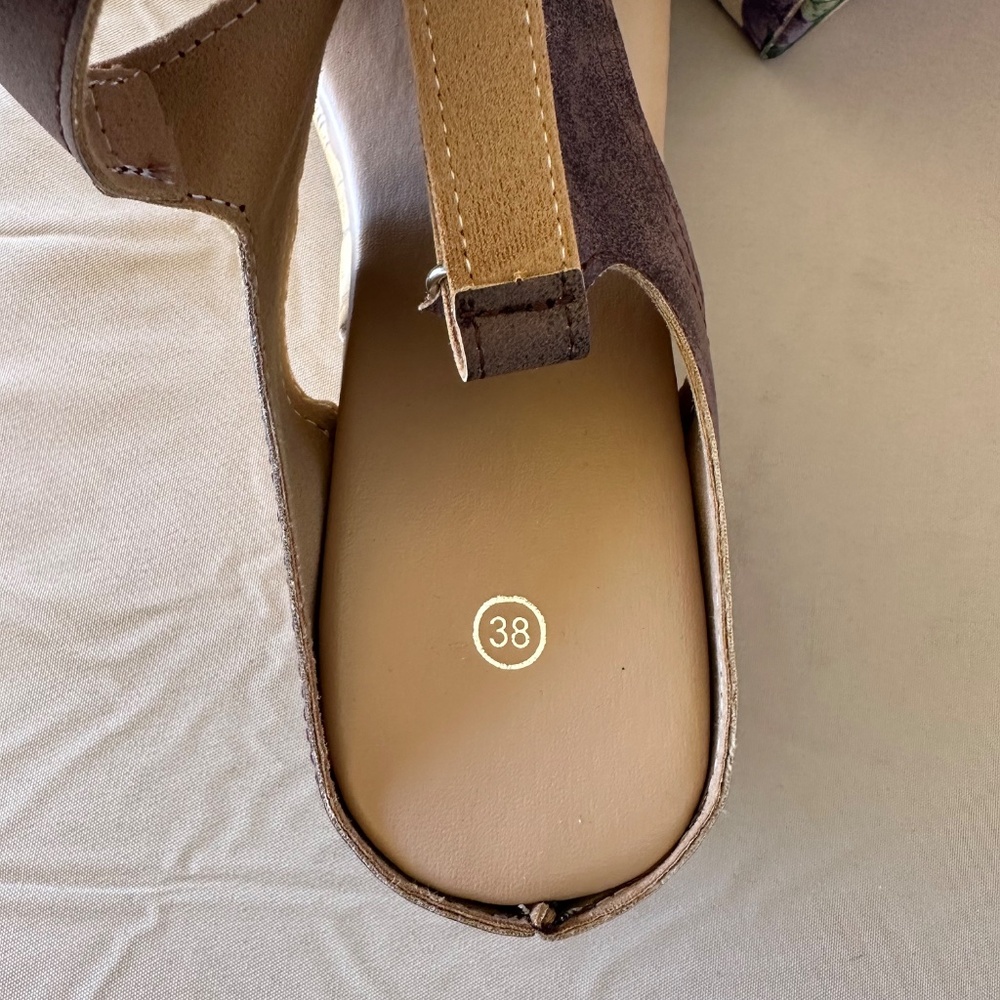 BBPM Platform Cork Wedge Beach Sandals, Size 7.5, NWOT - Picture 8 of 10